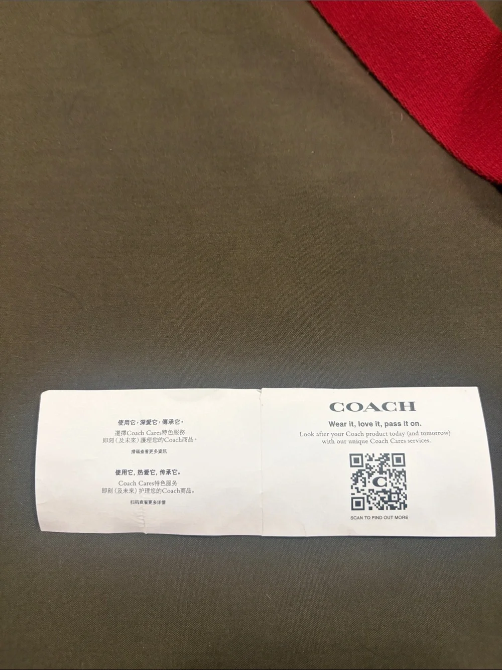 Coach Cherry-Print Canvas Tote in White and Red